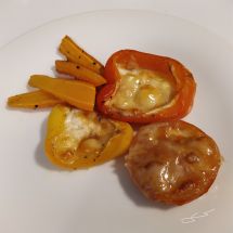 Oven-baked peppers