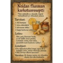 Noidan flunssankarkotusresepti
