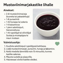 Mustaviinimarjakastike lihalle