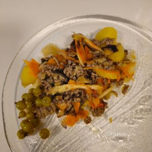 Eggplant Casserole Green Currants in Liqueur