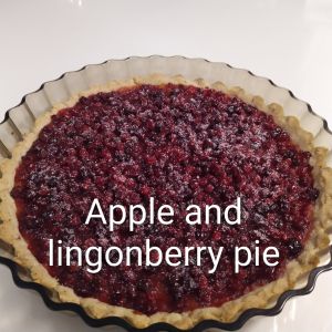 Äpple- och lingonpaj